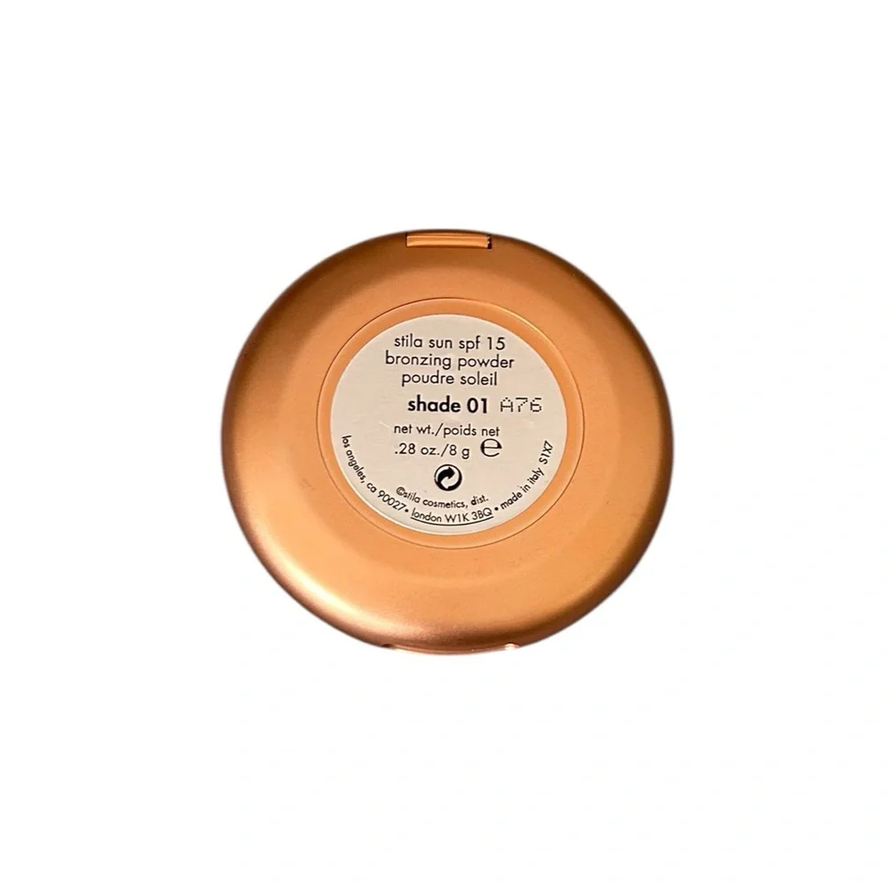Stila Sun SPF 15 Bronzing Powder Shade 01 Made in Italy Summer Tan Discontinued